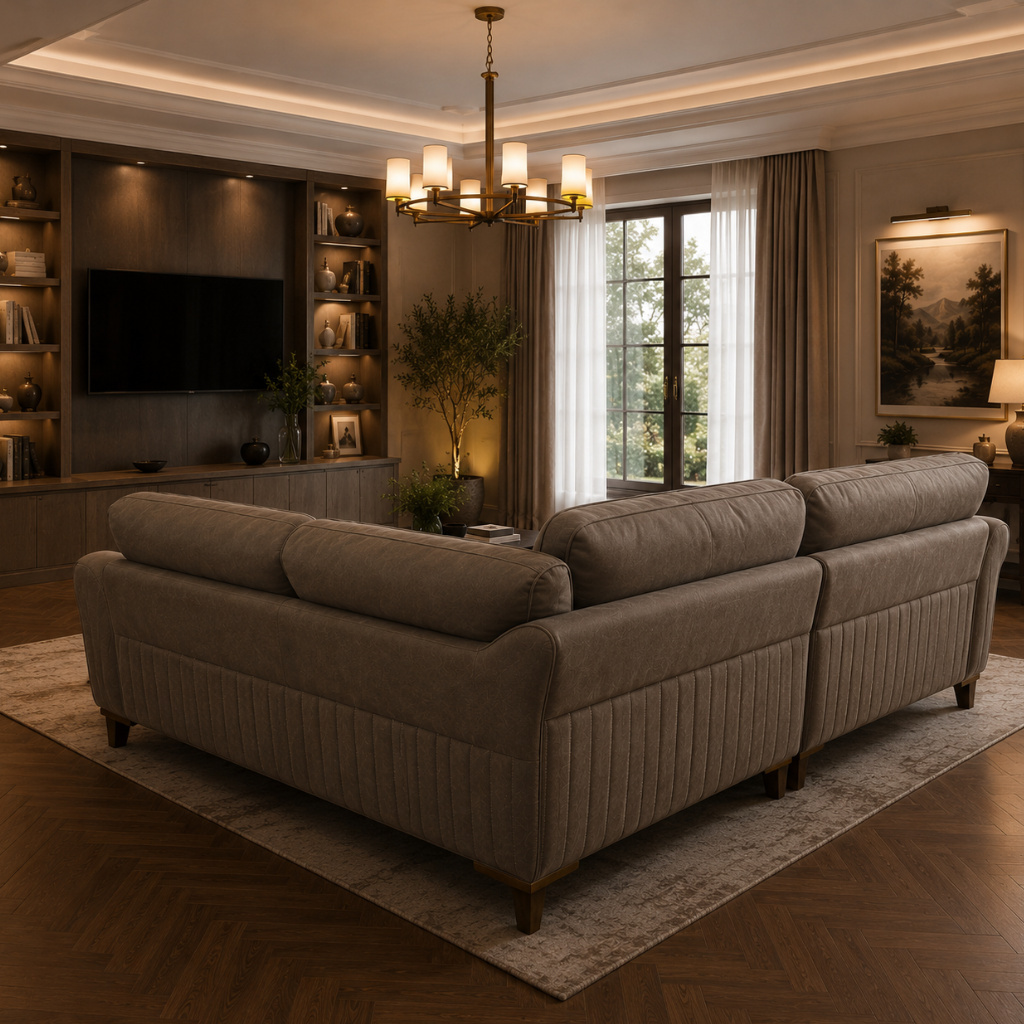 Royal L-Shape Tufted Corner Sofa - image 3