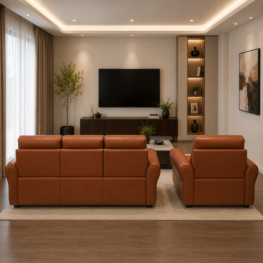 Executive Recliner Console Sofa - image 2