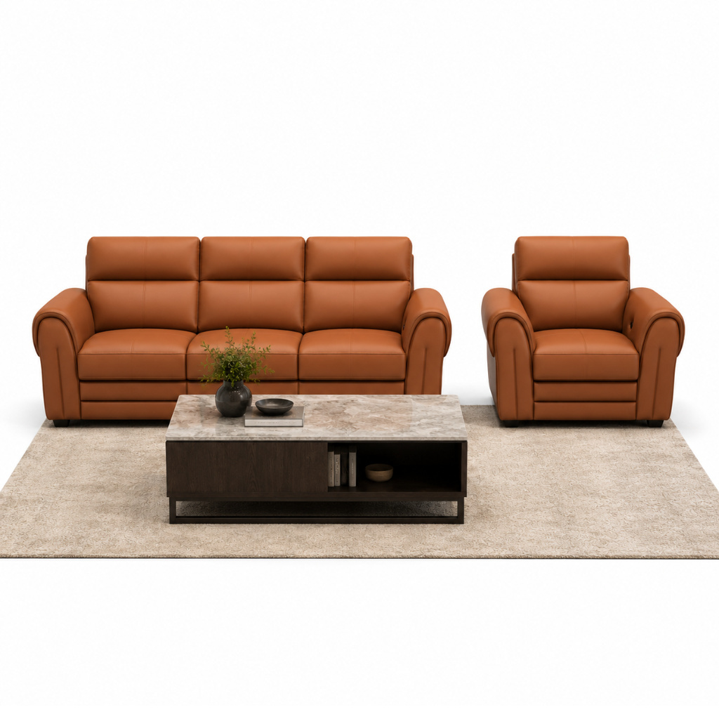 Executive Recliner Console Sofa - image 3