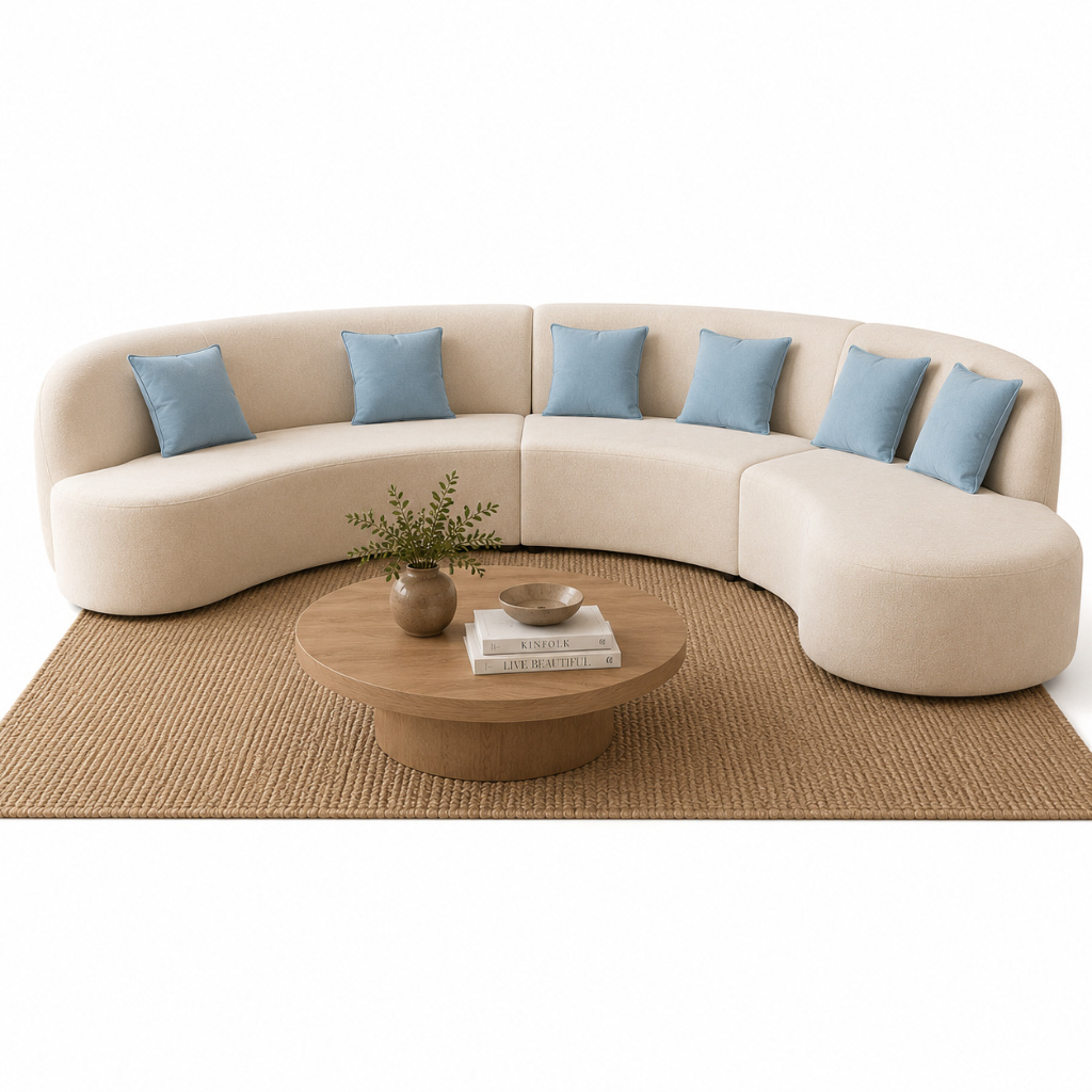 Luna Curved Modular Corner Sofa - image 3