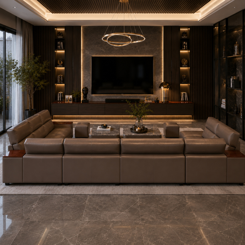 Grand U-Shape Modular Sofa Set - image 2
