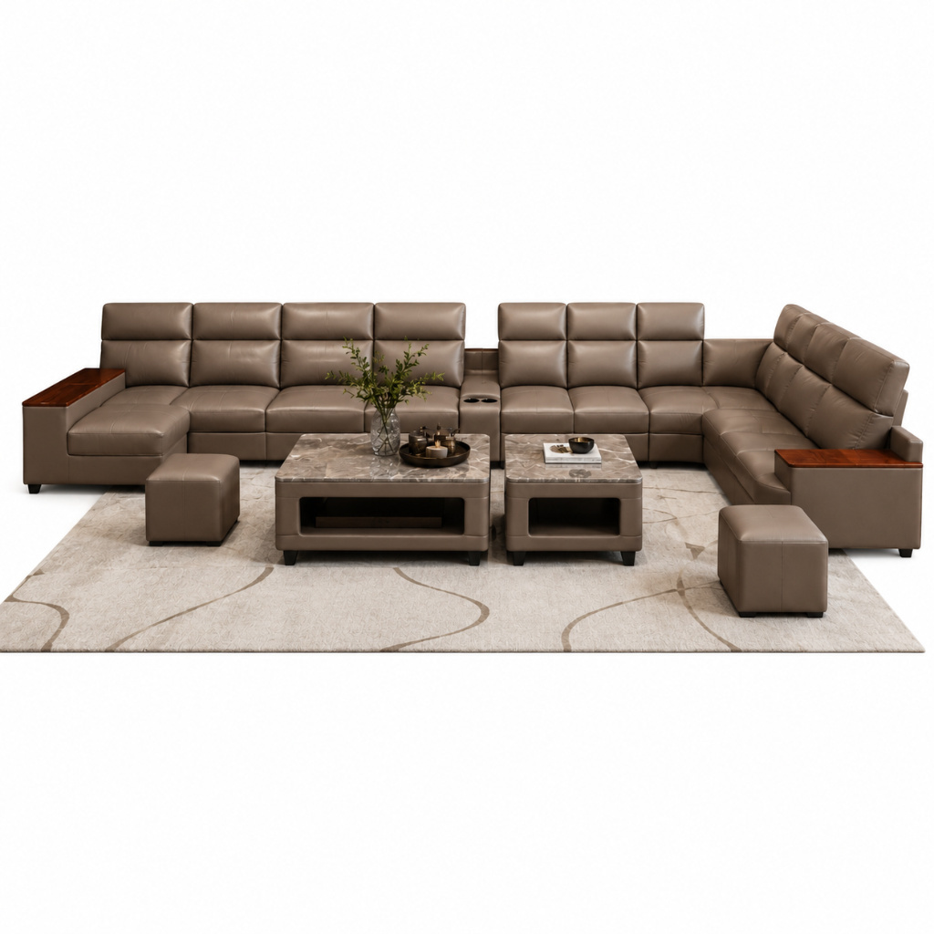 Grand U-Shape Modular Sofa Set - image 3
