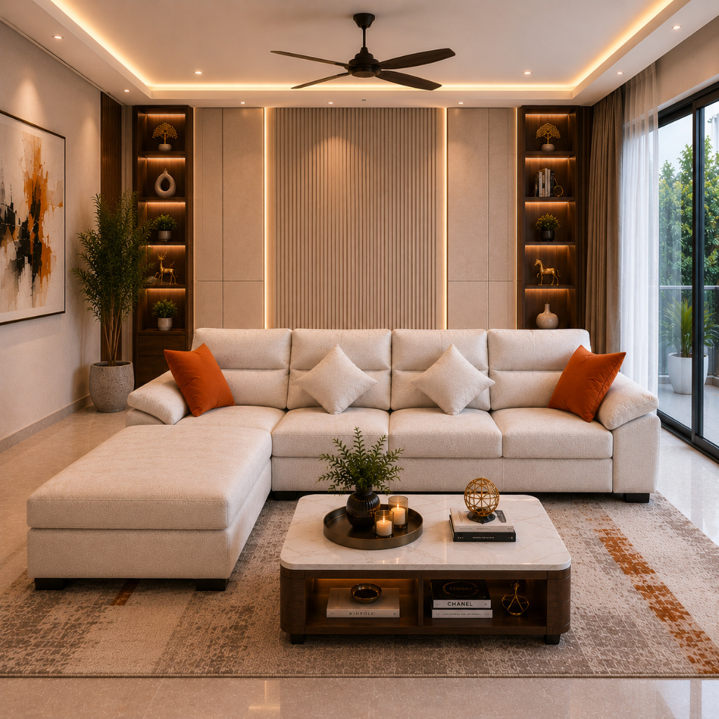 Modern Comfort L-Shape Sofa