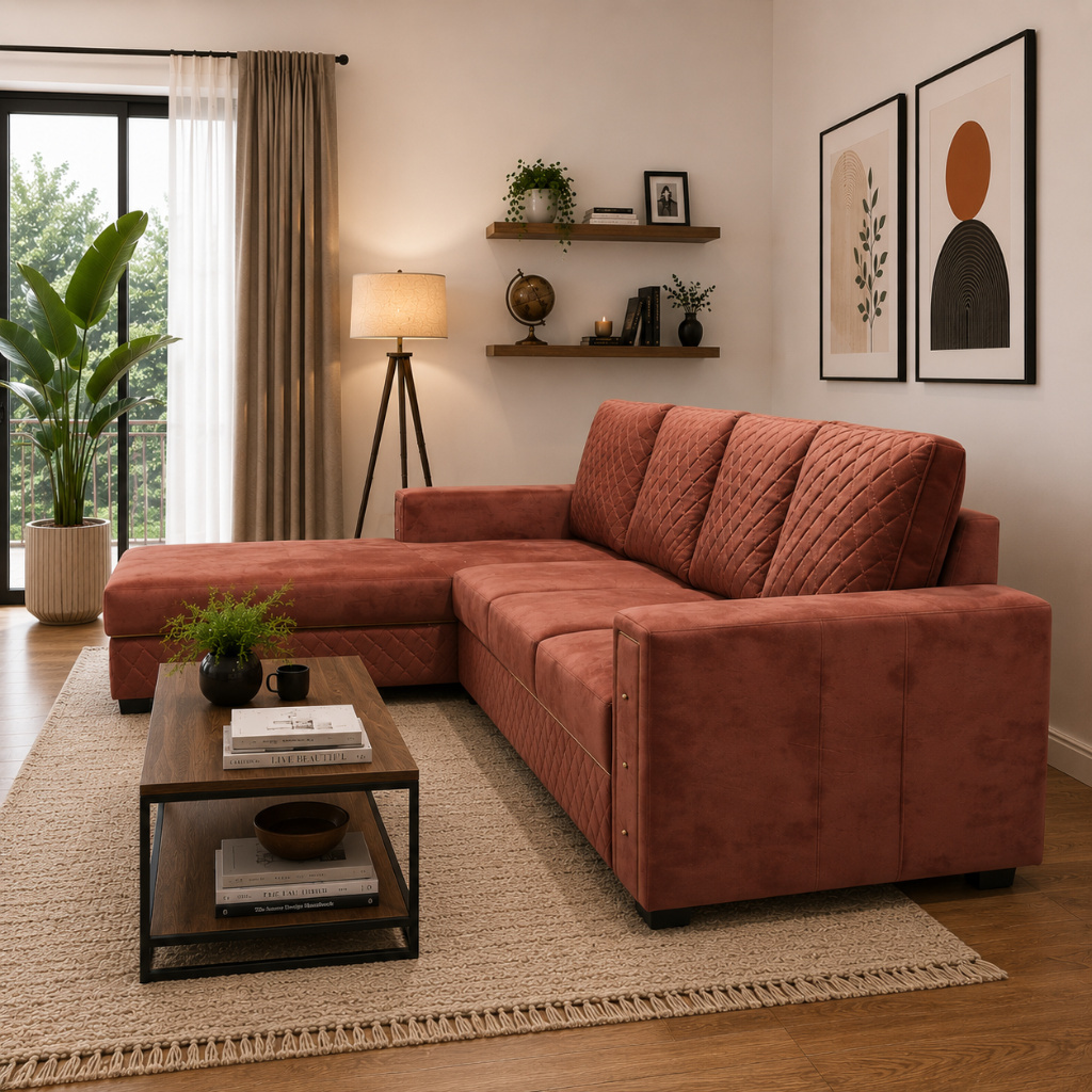 Urban Diamond L-Shape Sofa - image 2
