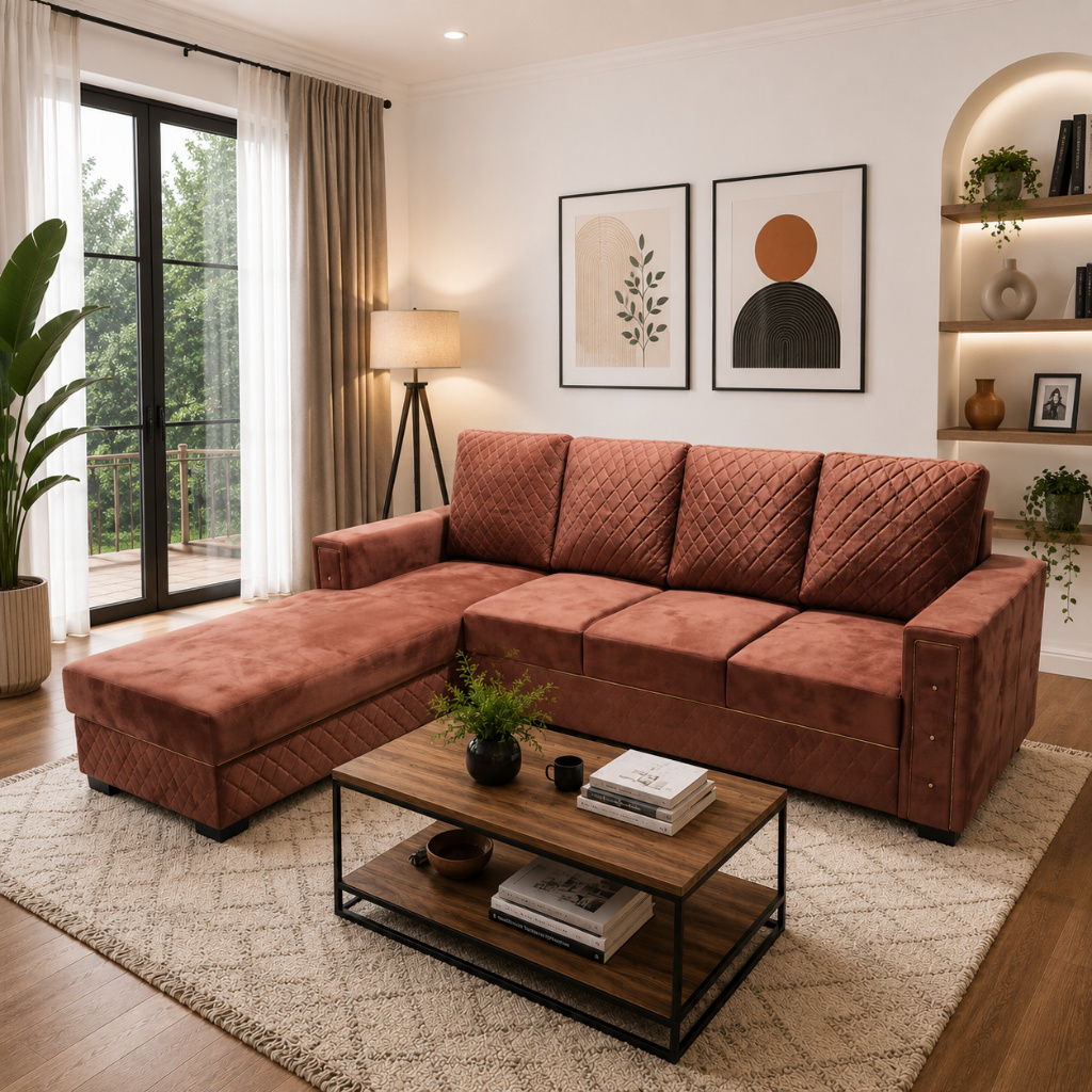 Urban Diamond L-Shape Sofa