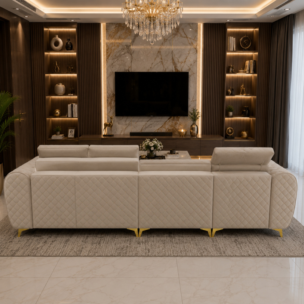 Imperial Chesterfield L-Shape Sofa Set - image 2