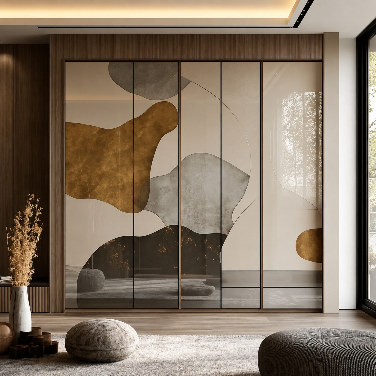 Aristo Type Model Wardrobe Sliding Door