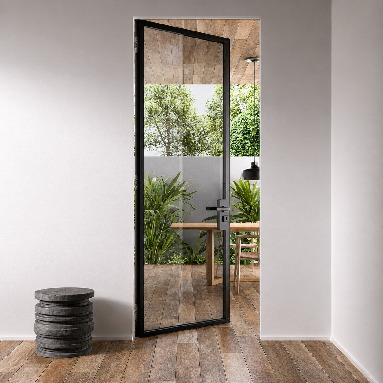 Openable Glass Door