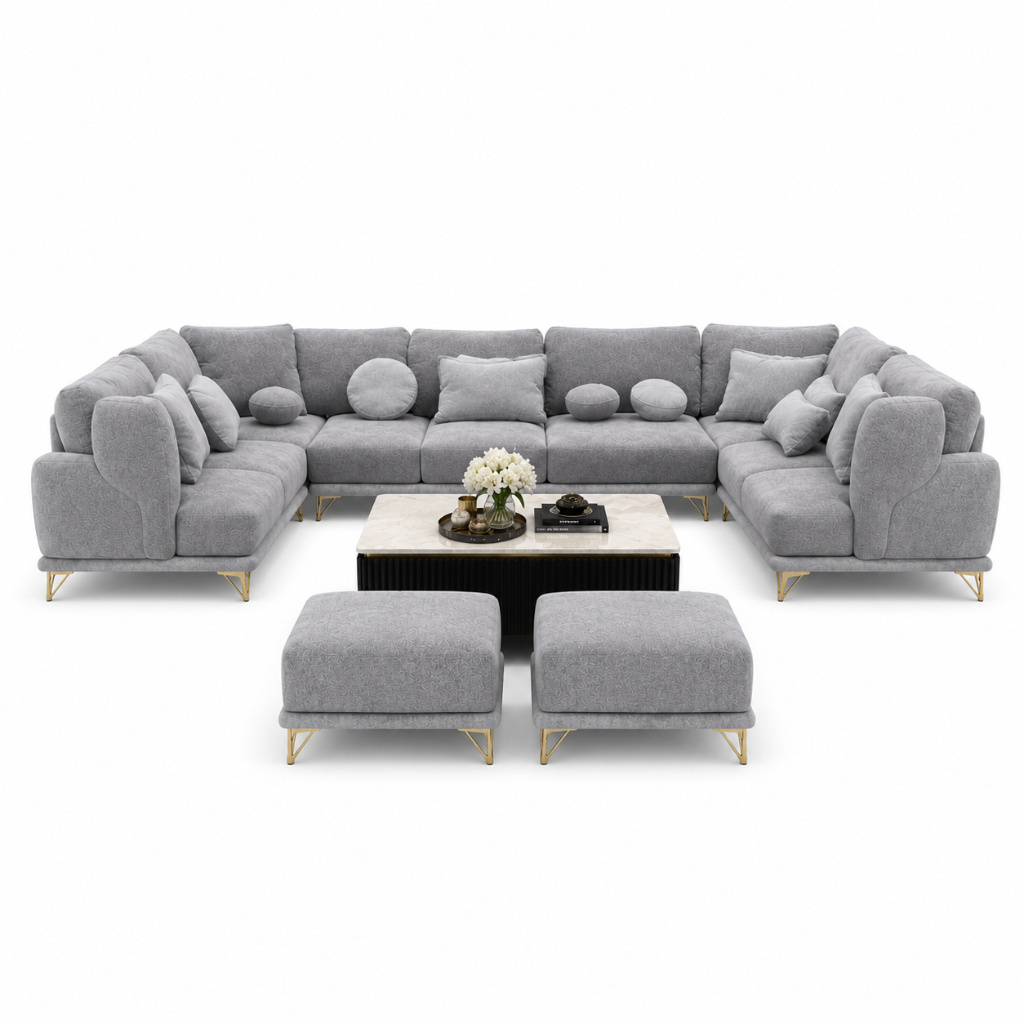 Grand Modular U-Shape Sofa Set - image 3