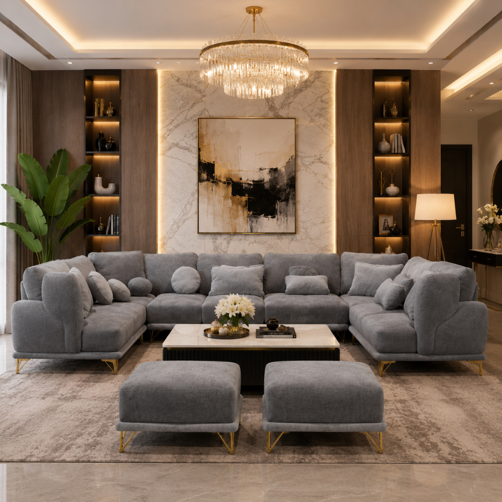 Grand Modular U-Shape Sofa Set