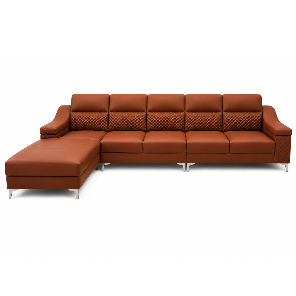 Elite Quilted L-Shape Sofa - image 3