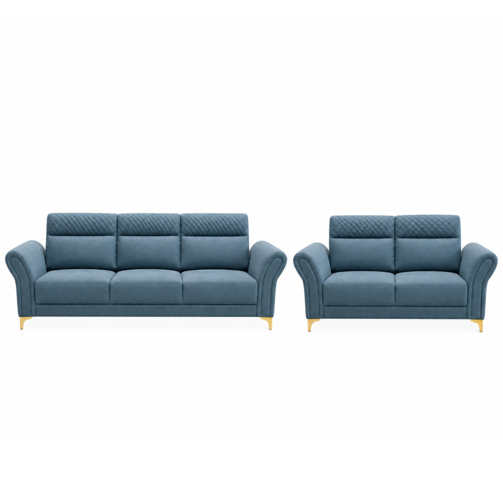 Royal Diamond Quilted Sofa Set - image 2