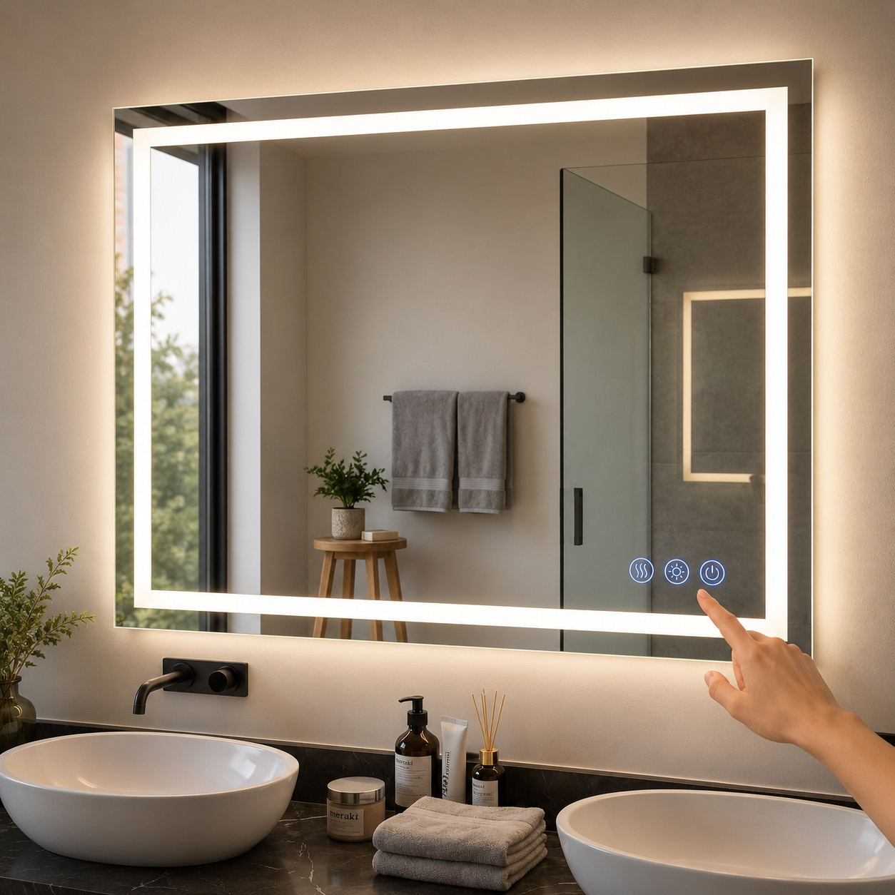LED Touch Sensor Mirror