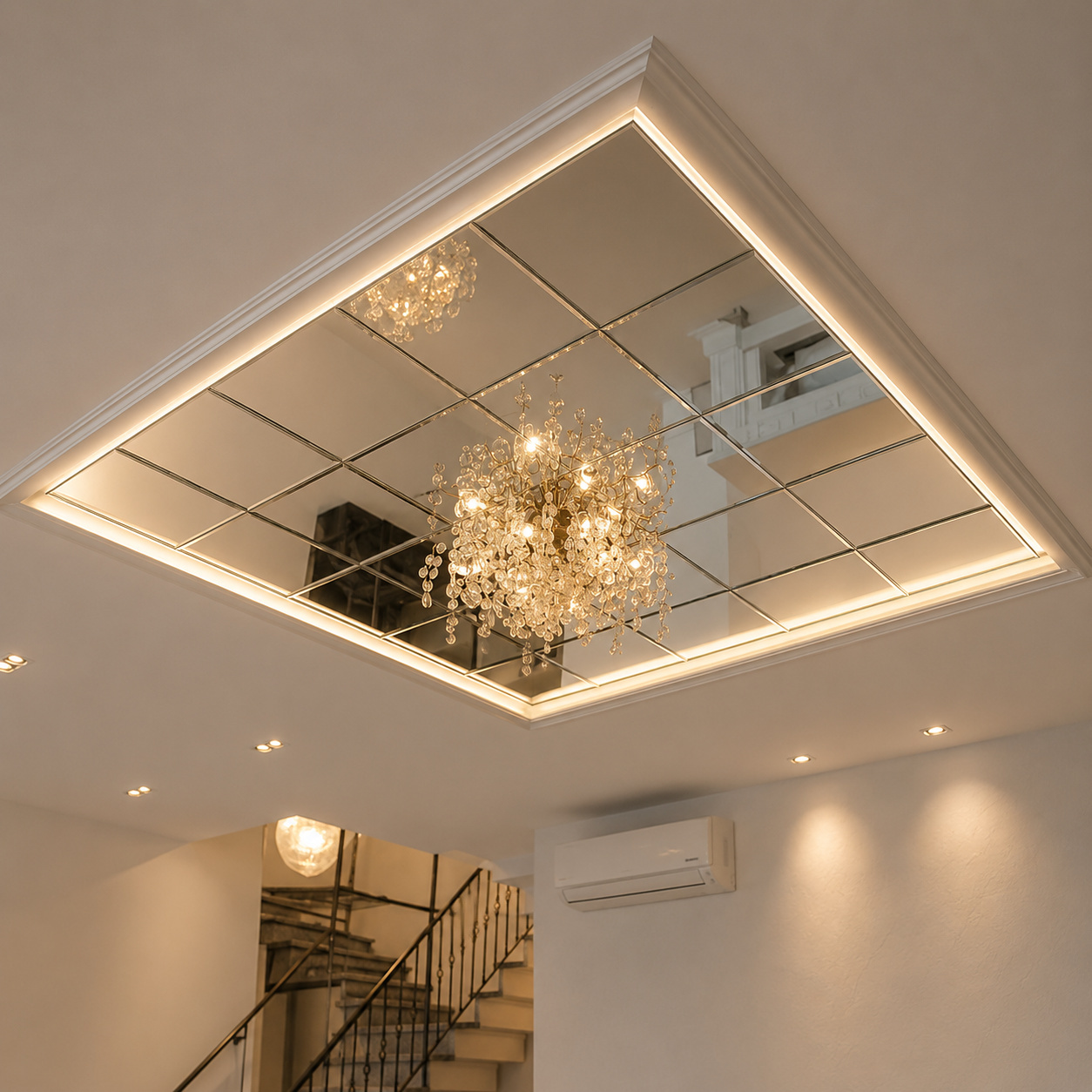 Ceiling Diamond Glass