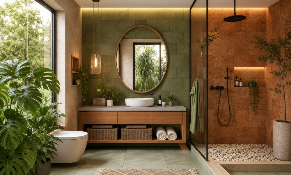Spa-Like & Biophilic Bathroom