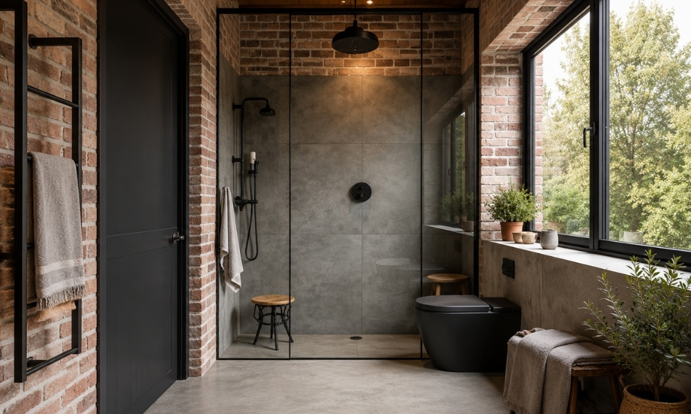 Industrial Loft Bathroom
