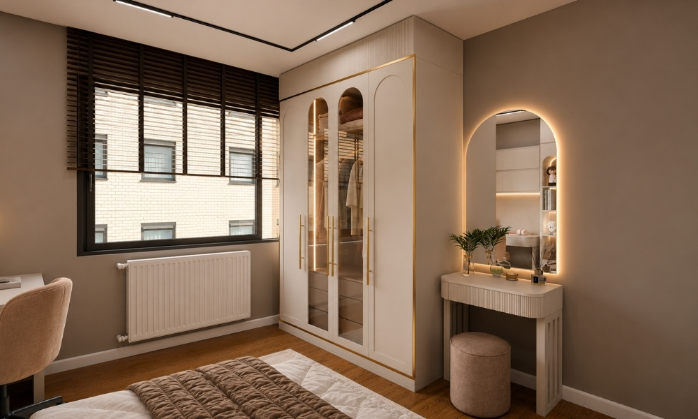 Compact bedroom