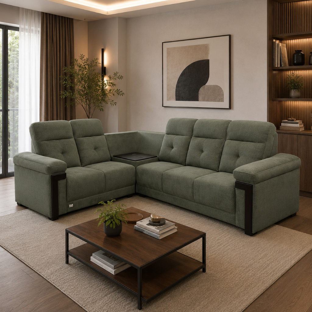Comfort Plus L-Shape Recliner Sofa - image 2